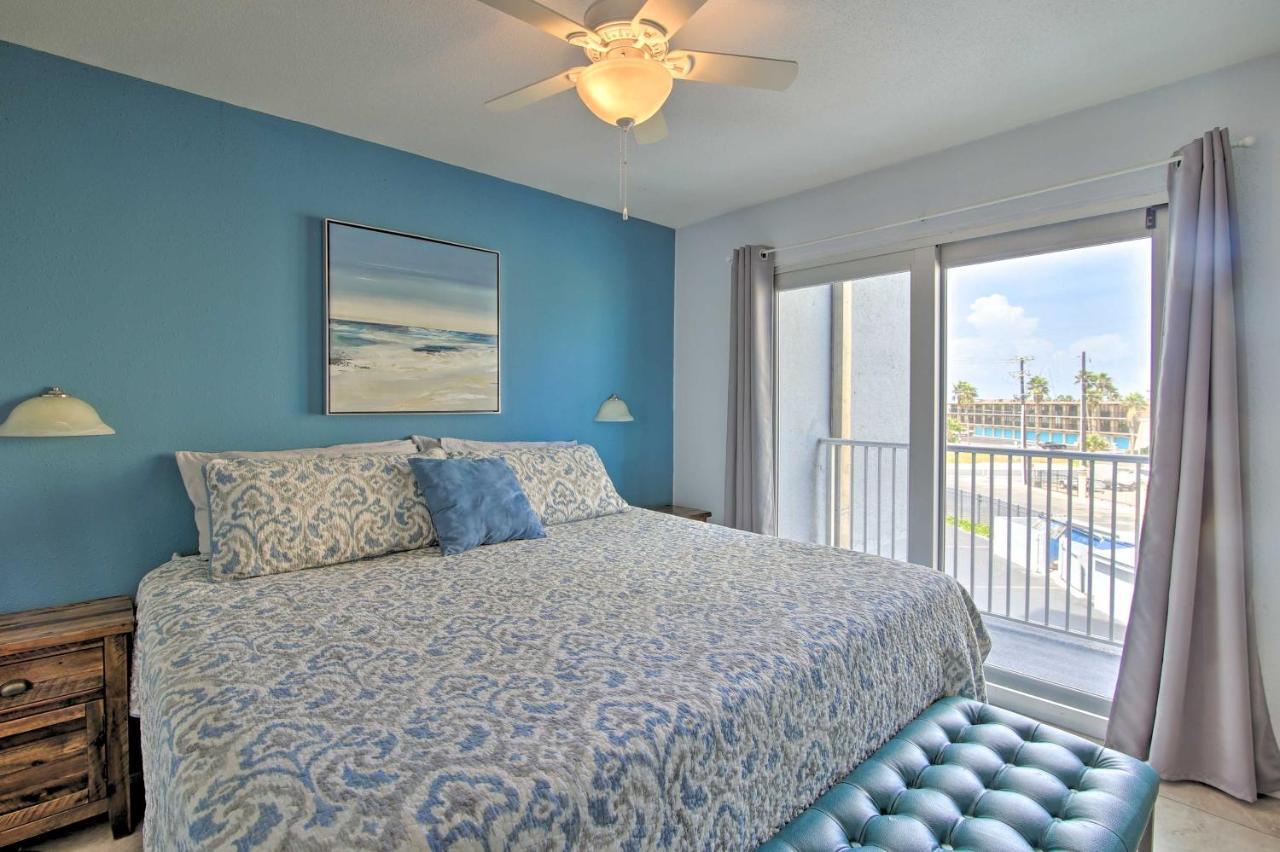Sunny Oceanfront Condo On South Padre Island Beach Exterior foto